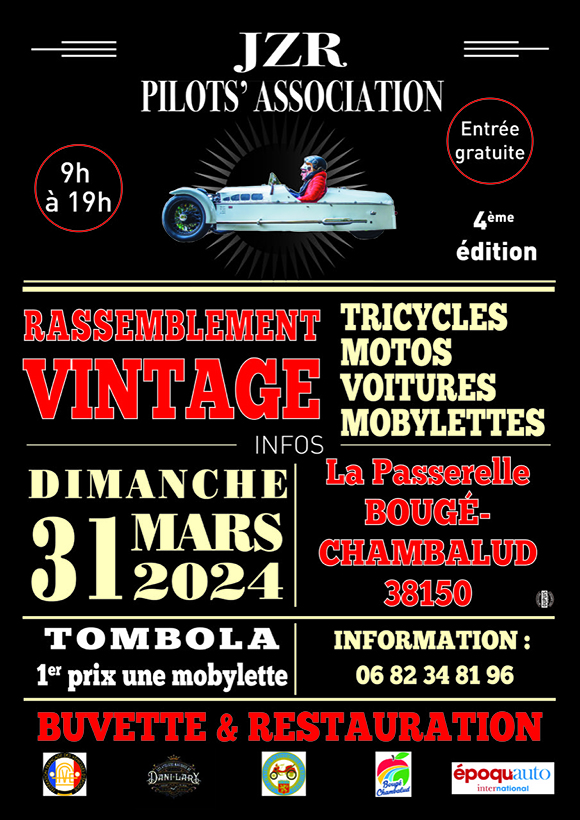 Exposition de véhicules à Bougé-Chambalud - Dimanche 9 avril 2023